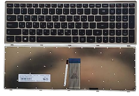 JYJYGDM Laptop-Teile Neue hebräische for Lenovo Ideapad U510 U510-IFI Z710 Hintergrundbeleuchtung Silber Notebook Laptop Tastatur