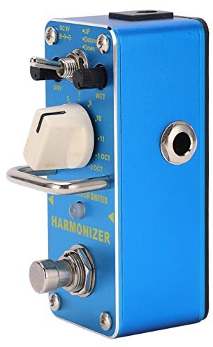 POENVFPO Blue Metal Pitch Shifter-Effektpedal mit True Bypass, 3 Klangmodi, Dry/Wet-Steuerung für E-Gitarre