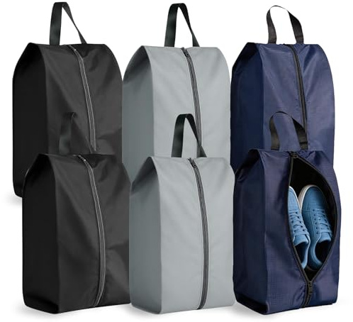 6 Sacs à Chaussures Voyage, Housses Chaussures Anti-Poussière avec Fermeture éclair, Pochette Rangement Chaussures imperméables, Organisez pour Maison