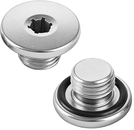 2 Stück Ölablassschraube M14x1,5 90502556,Ölablassschraube mit Dichtring | Öl Ablassen Schraube,Ablassschraube Öl Geeignet für Vauxhall Corsa B/C/D Zafira A/B Buick Chevrolet Opel Citroen