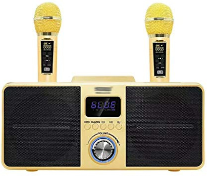 Microphone Speaker Mobile Stereo Black 30W Set | black-Blue Exorcist1