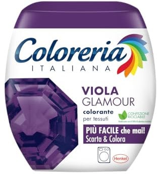 Coloreria Italiana Grey Colorante Tessuti e Vestiti in Lavatrice, Viola, 1 Confezione