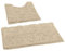 Badezimmerteppich Set 2 Teilig Luxus Chenille Badematte Set, Weiche Plüsch Anti-Rutsch-Bad Teppich + Toilettenmatte.1 '' Mikrofaser Zotteligen Teppich, Super Saugfähig(Curved Set Small, Birch)