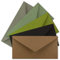 50x Brief-Umschläge Farbenmix-Paket DIN Lang - 110 x 220 mm (11 x 22 cm) - Nassklebung - Vintage Kraftpapier Natur-Papier Kuverts - Ideal für Einladungs-Karten