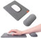 SenseAGE Mauspad mit Handauflage | 24x18 cm ergonomisches Mousepad Handgelenkauflage Set | Mausunterlage mit weichem Kissen für Büro/Homeoffice/Unterwegs | geeignet für alle Mäuse - Dunkelgrau