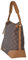 Carlo Colucci Schultertasche mit Logoprint Braun OS