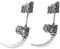Silber Ohrstecker Für Damen, Vintage 925 Sterling Silber Herren Doppelseitig Ohrringe Adler Kralle Ohrring Gothic Punk Rock Ohrringe Antik Personalisierter Schmuck Für Herren Mädchen Jungen