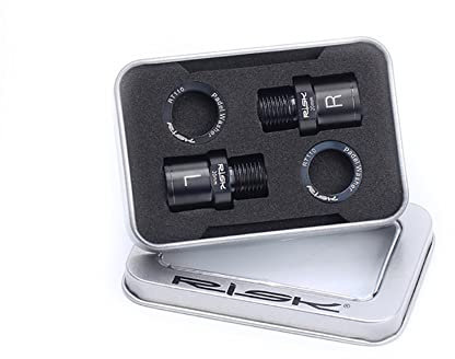 Fahrrad Pedal Verlängerung, Metall Fahrrad Pedal Extender Fahrradpedaladapter Kurbelverlängerung Extender Extended Pedal Spacer Radfahrer Zubehör für MTB Mountain Street Bikes 16mm / 20mm,Schwarz 20mm