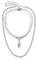 Banemi Zarte Halskette Silber, Mehrlagige Kette 3-Layered Schlangenherzperle Choker für Frauen Frau Freundin