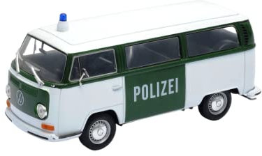 OPO 10 - Auto 1/24 1972 VW Bus T2 Polizei - Welly 22472GP