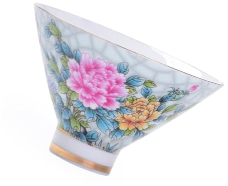 VINTORKY Retro Keramik Teetasse Mit Feiner Emaille-verzierung Antikes Blumen Vogelmotiv Elegantes Kaffeegeschirr Für Büro Und Zuhause Handgefertigte Dekorative Chinesische Teetasse