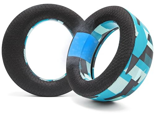 WC Freeze Pulse Elite – Kühlgel-Ohrpolster kompatibel mit PS5 Pulse Elite, hergestellt von Wicked Cushions | Dickere Polsterung und breitere Öffnung | Cyan Prism