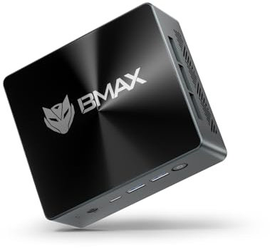 BMAX Mini PC Intel Core i5-12600H(12C/16T,BIS zu 4.5GHz) 24GB LPDDR5 512GB NVMe SSD Wi11 Pro|Micro Desktop Computer Triple Displays| Type-C,HDMI 2.1,USB 3.2,BT5.0,Wi-FI 5 B8Plus Mini Gaming-PC