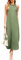 DUOEASE Robe Longue Femme ete 2025 Halter Basic Robe Divisee Casual Robe sans Manche-Army Vert-M
