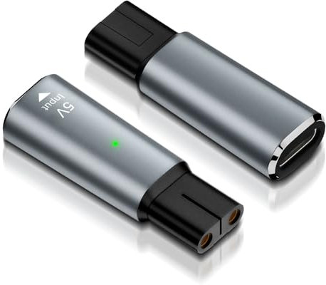 LUIRSAY 2Pcs 5V Rasierer Ladegerät USB C Adapter, Ladekabel Adapter für Philips Rasierer FS/FC Series
