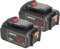 2X Waitley Akku für Dewalt 18V 5.5Ah Li-Ion Ersatzakku mit LED Ladestandsanzeige kompatibel mit DCB182 DCB184 DCB181 DCB185 DCB200