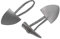5 x Keilknopf Knebelknopf Knopf Rohling mit Verschluss grau *NEU