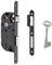 METALUX série 670 NF - Serrure à encastrer Réversible sans démontage avec Gâche et Clé L Porte de chambre | Porte de Toilettes | Porte de salle de bain | Porte de bureau (Axe 50)