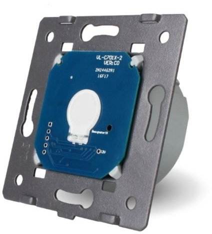 Interruptor de luz táctil de cristal, interruptor inalámbrico, enchufe, etc. en negro (módulo: interruptor de cambio inalámbrico VL-C701RS)