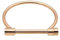 AILUOR Edelstahl D Form Armband Bar Schraube Armreif, Schäkel Hufeisen Neuheit Mode Armreif Armband Schmuck für Männer (Roségold)