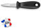 Les Colis Noirs LCN - Lancette a Huitre Lame INOX Manche PP Noir La Fourmi - Couteau Ustensile Cuisine - 413