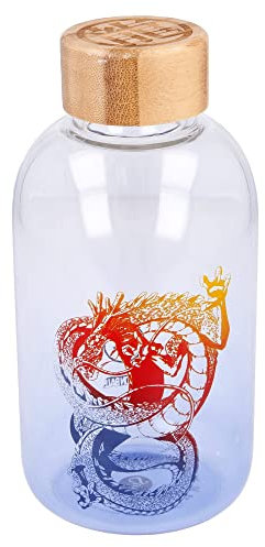 Stor Bouteille en Verre pour Petit garçon 620 ML Dragon Ball Noir Taille M Multicolore