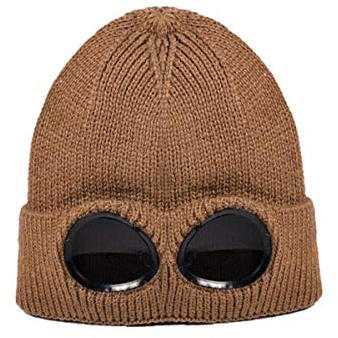 Ewanda store Unisex Fleece Skimützen Beanie Wintermütze mit Brille Strickmütze Warme Wollmützen Schnee Ski Skull Outdoor Cap
