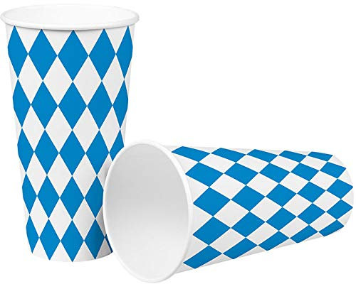 PAPSTAR NEU Becher aus Pappe, Bayrisch Raute, 500ml, 8 Stück