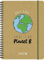 Brunnen 1072135212 Schülerkalender 2021/2022 (18 Monate) „No Planet B“ 2 Seiten = 1 Woche, Blattgröße 14,8 x 21 cm, A5, Recyclingleder-Einband