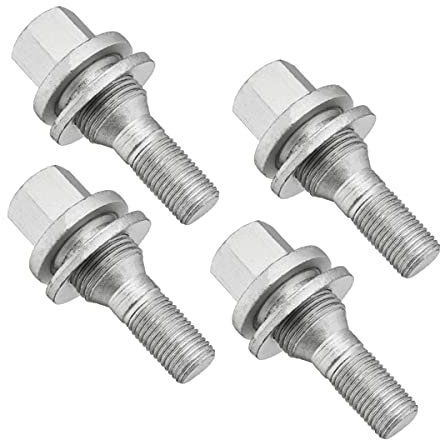 2/4 Stück 17mm Legierung Radbolzen Flache Sitzscheibe für Peugeot 1007 206 207 307 308 406 für Citroen C5 C4L. Autozubehör 540567. DKEKE (Color Name : 4 Pcs)