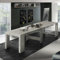 Dmora Consolle allungabile Martino, Consolle allungabile Fino a 12 posti, Tavolo con portallunghe, 100% Made in Italy, cm 51/300x90h77, Cemento