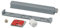 Gedotec Magnet-Druckschnapper Kunststoff Automatik-Schnapper Push-to-Open Türöffner Grau - SLIM | Türschnapper stark | Drucköffner für Schranktüren | 1 Stück - Möbelschnäpper Schublade & Schranktüren