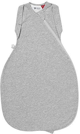 Tommee Tippee Babyschlafsack, The Original Grobag, Hüftgerechtes Design, Weiches Gewebe mit Hohem Baumwollanteil, 3-6 Monate, 2,5 TOG, Sky Grey Marl