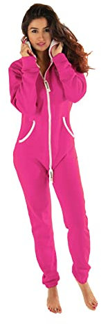 Hoppe Gennadi Combinaison pour femme Onesie Jogging Combinaison Survêtement – Coupe ajustée, rose (pourpre), L