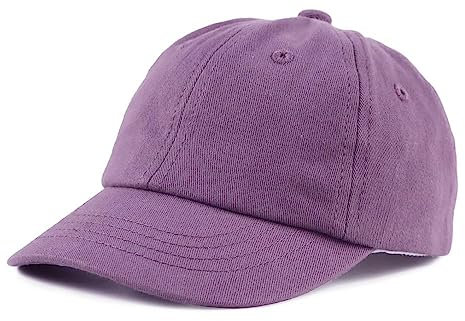 XIAOHAWANG Berretto da Baseball Classico per Bambino Ragazza Ragazzo Sole Cappello Primavera Estate Autunno Bambino Cappello (Viola Scuro, 52cm)