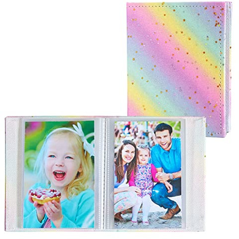 Basumee 2 Stück Einsteck Fotoalbum Fotobuch für 52 Fotos im Format 10x15 cm für Baby, Kinder, Geburtstag, Familie, Jubiläum