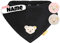Steiff Halstuch Baby personalisiertes Dreieckstuch | Fleece | individuell bestickt mit Namen | 0-3 Jahre | kuschelig warm | 3 Farben (Navy-Royal Fleece)