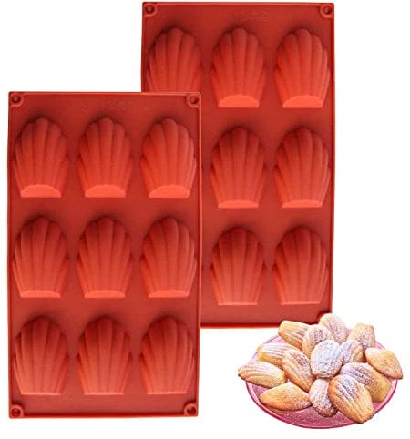 Lovesmile Madeleines Backform, 2 Stücke Kieselgel Madeleine Backformen, Bärentatzen Backform, Bärentatzenform, 9 Hohlräume Formen für Bärentatzen Geeignet für Kuchen Pralinen Bonbons Kekse Eiswürfel