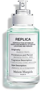 MAISON MARGIELA Replica Bubble Bath Eau de Toilette, Unisex (30 ml) | Eau de Toilette with Soap Bubbles, Rose & Coconut Milk - Long Lasting - Relaxing Scent Perfect for Everyday Wear