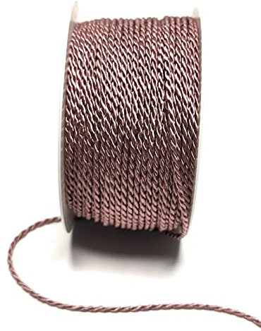 s.dekoda Kordel 50m x 2mm Altrosa Drehkordel Dekoband Kordelband Kordelschnur