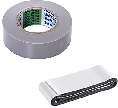 FuKuEn Wasserdichtes Panzertape Extra Stark Reparaturband 1.9cmx10m Klebeband mit 3cmx50cm Butylkautschuk Klebeband Abdichten Isolierung Elektroschlauch