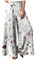 Caprihose Damen Sommer Elegant Sommerhose Mit Blumen Leinenhose Hohe Taille Stoffhose Casual Einfarbig Weite Stoffhose Baumwolle Leinen Sporthose Große Größe Sporthose Frauen,Purple,L