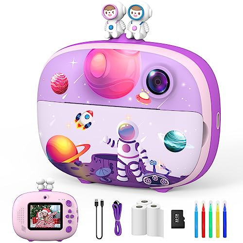 Kinderkamera,ULEWAY Kinder Kamera 20M/1080P 2,4-Zoll-Bildschirm mit 32GB SD-Karte Selfie Digitalkamera Fotoapparat Kinder für 3-12 Jahre Jungen und Mädchen Weihnachten Spielzeug