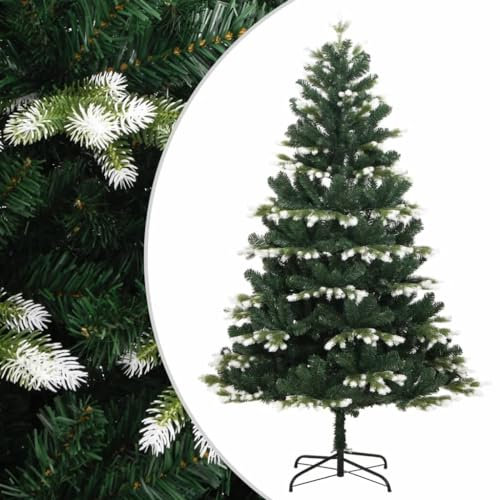 heybb Künstlicher Weihnachtsbaum Klappbar Beschneit 150 cm Lichterbaum Aussen