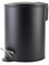 Nordix Treteimer 3 Liter Badezimmer Toilette Schwarz Metall