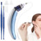 Ohrenschmalz Entferner Elektrische, Sicheres und Weiches 360 Grad Spirale Silikon Ear Cleaning kit Ersatzköpfen, Geeignet für Kinder und Menschen (Blau-1)