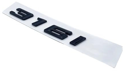 NIBOTT Schriftart Zahlen Buchstaben 316i 318i 320i 325i 328i 330i 340i GT ABS Emblem Passend Fit for BMW 3er E90 E46 F30 Kofferraum-Logo-Aufkleber (Color : Glossy Black 316i)