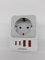 TESSAN Klappbarer USA Adapter Steckdose, 5 in 1 Reiseadapter USA Deutschland Stecker mit 2 USB C und 2 USB A, EU to US Adapter für Kanada, Thailand, American, Mexiko Steckdosen, Reiseadapter Typ B