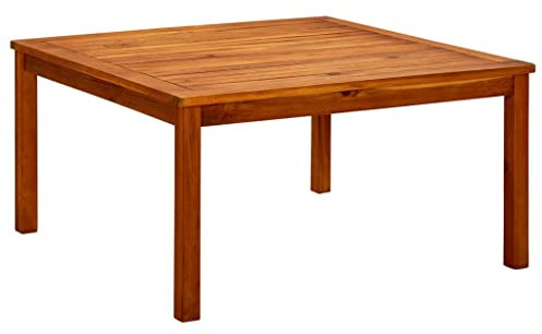 AUUIJKJF Home Items, Garten-Couchtisch, 85 x 85 x 45 cm, massives Akazienholz, Anzugmöbel