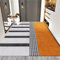 Taracarpet bodenmatte Kinder Rechteckiger, niedrigfloriger Teppich in Grau-Orange für das Wohnzimmer küche Teppich Auslegware Teppichboden 50X80CM